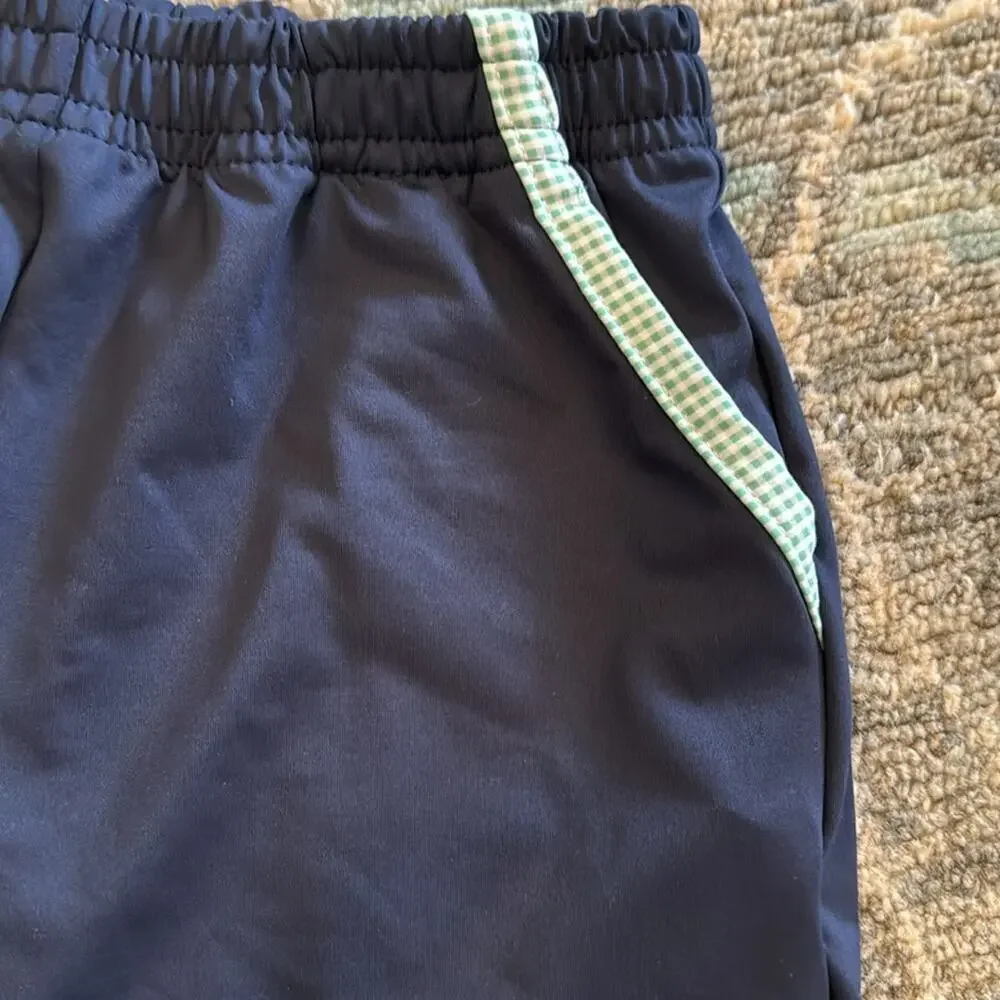 Set Athleisure Nathan Short- Navy & Green Mini Gingham size 6